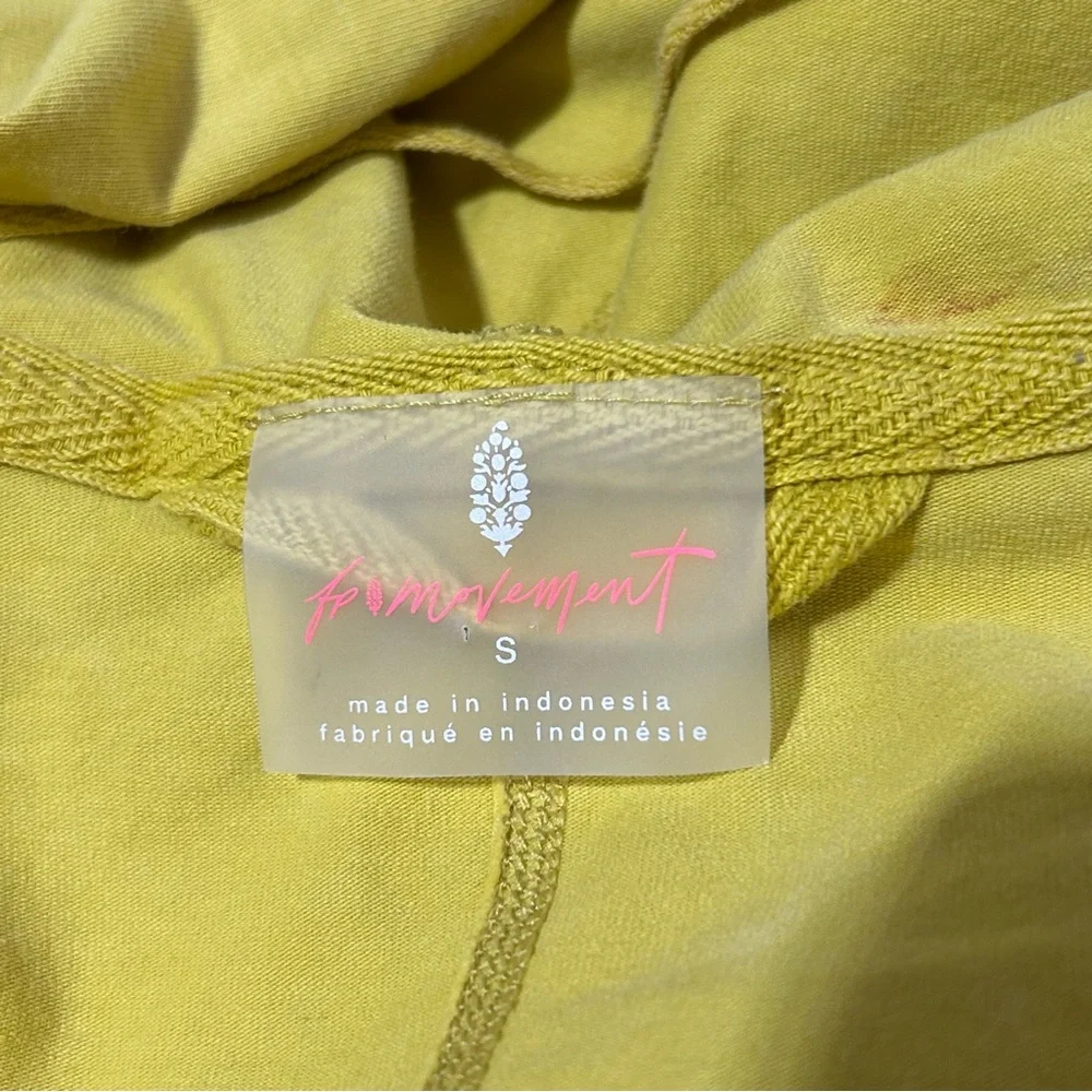 Free People Movement Hot Shot Long Sleeve Jumpsuit One Piece Yellow Small